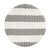 Wood Tobias 24 in. Seat Height Round Rattan Backless Counter Stool, Gray/White Stripe/ Natural Rattan Frame For Sale - Image 7 of 8