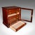 This is an antique 6 drawer desktop specimen cabinet. An English, mahogany and pitch pine glazed collector's set of...