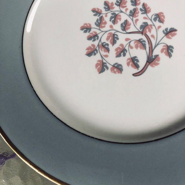 Ceramic Vintage Flintridge China Twilight Gold Pattern Set of 10 Dinner Plates For Sale - Image 7 of 7