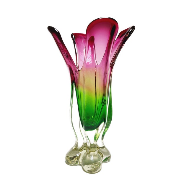 Vase by J. Hospodka for Chribska Glassworks, Former Czechoslovakia, 1960s For Sale - Image 13 of 18
