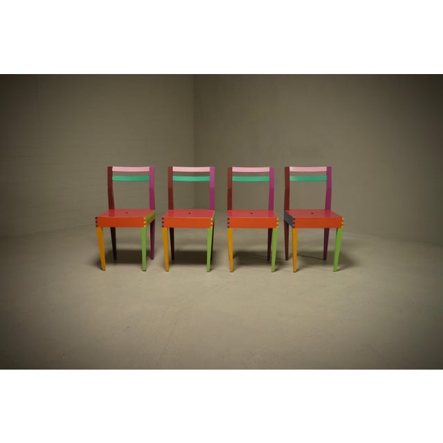 Dry Series Dining Table and Chairs by Massimo Morozzi for Giorgetti Matrix, 1980s, Set of 5 For Sale - Image 14 of 18