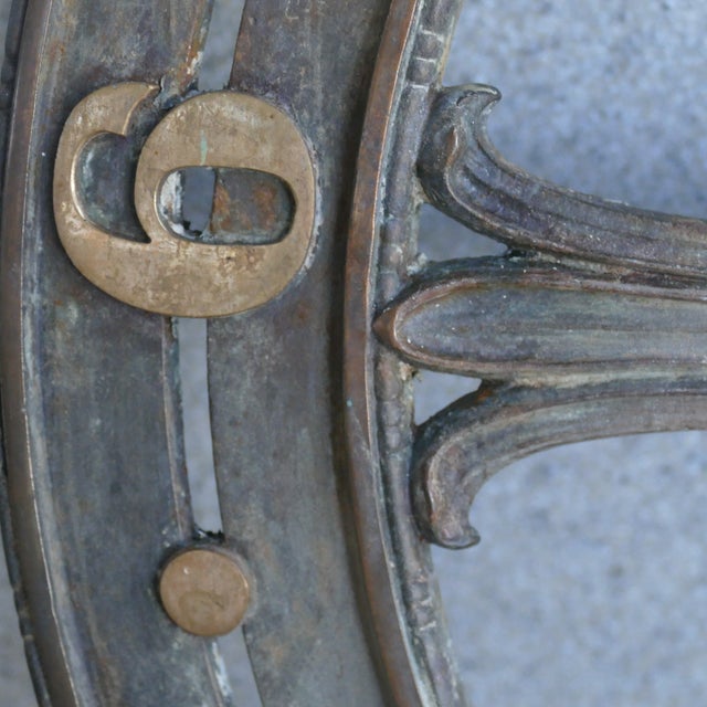 Antique Elevator Floor Indicator 20" Cast Iron Architectural Salvage For Sale - Image 12 of 18