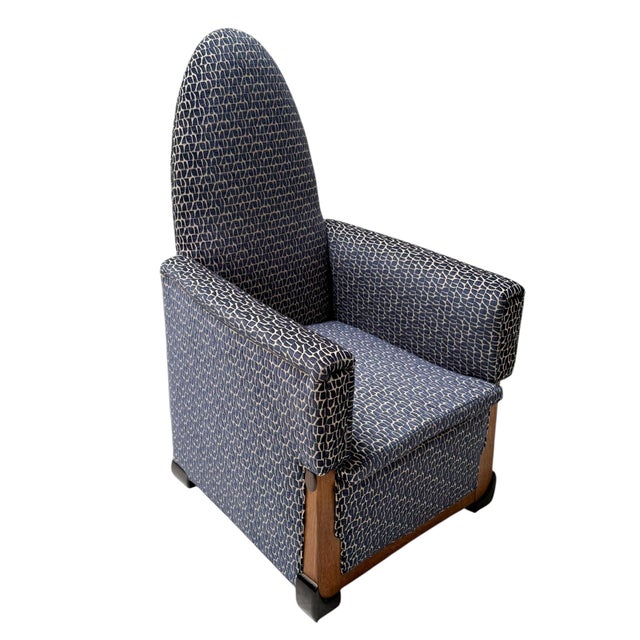 Art Deco Lounge Chair in Oak and Macassar Ebony by Paul Bromberg, 1927 For Sale - Image 6 of 14