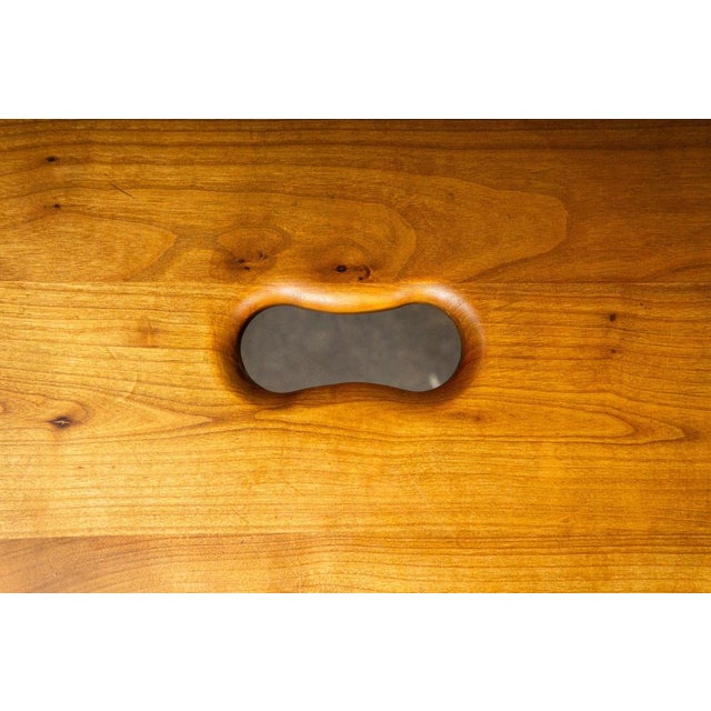 Vintage Stool in Cherrywood For Sale - Image 6 of 14