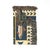 This folk art fish woven throw blanket features stylized fish in a patchwork arrangement of navy blue, forest green, rust,...