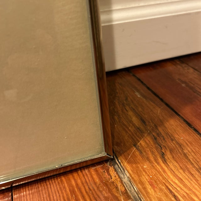 Off-white Vintage Ed Baynard Exhibition Poster 1980, Framed For Sale - Image 8 of 11