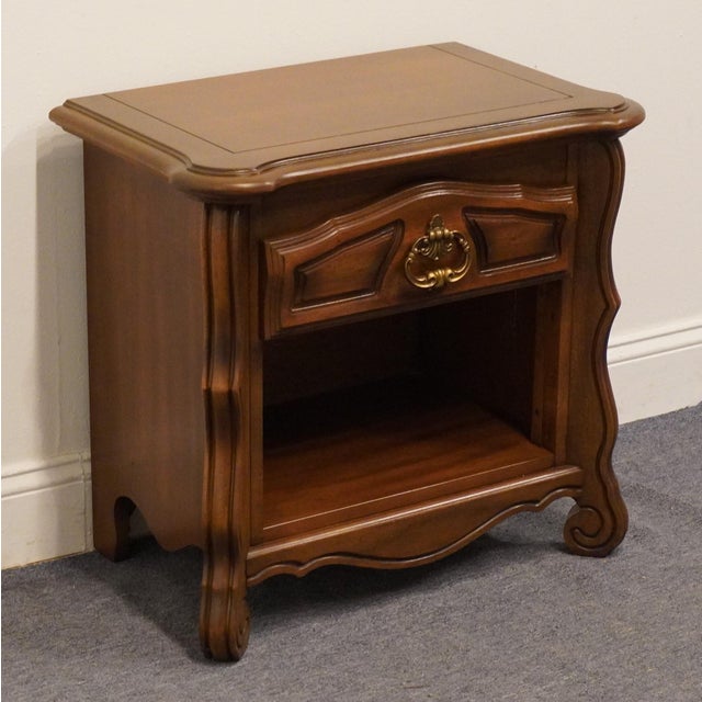 French Country Stanley Furniture Country French 26" Open Cabinet Nightstand 995-80 For Sale - Image 3 of 12