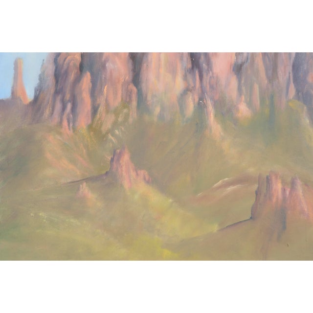 American Superstition Mountains, Arizona Desert Vertical Landscape by Kenneth Lucas For Sale - Image 3 of 9