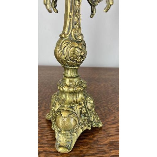 Vintage French Style 5-Armed Table Candelabras, Set of 2 For Sale - Image 7 of 14