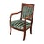 19th Century French Directoire Period Striped Velvet Fauteuil For Sale - Image 4 of 12