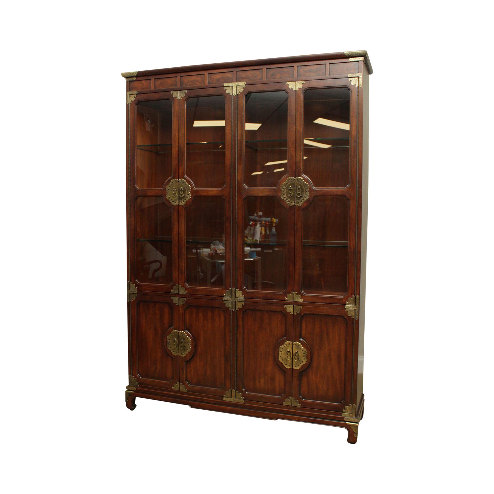 Henredon "Pan Asian" Collection Mahogany China Display Chairish