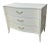 Linen Lacquer Finish With Brass Handles McCoy Bedside Chest From the Madeline Stuart Collection For Sale - Image 11 of 11