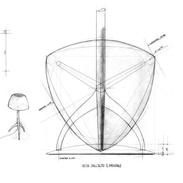 Vintage Table Lamp by Rodolfo Dordoni for Foscarini, 1990 For Sale - Image 10 of 18