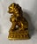 Chinoiserie Early 20th Century Chinese Gilt Buddhist Guardian Lion on Lotus Base For Sale - Image 3 of 11