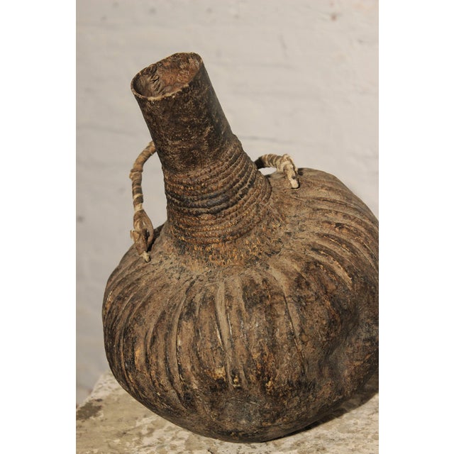 Vintage African Calabash Gourd Water Canteen Chairish