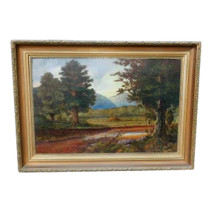 Wm Apthorp Adams, Cincinnati Artist, 1912 Oil/Board 24 X 36