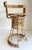 Mid-century Rush, Iron Bar Stools by French Designer Roger Coster, Seat 28" High Offered for sale is a pair of bar height...