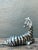 Metal Vintage Silver Mirrored Zebra For Sale - Image 7 of 12