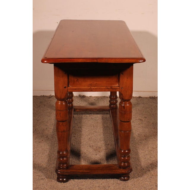 Console with Two Drawers in Cherry Wood, 18th Century For Sale - Image 8 of 14