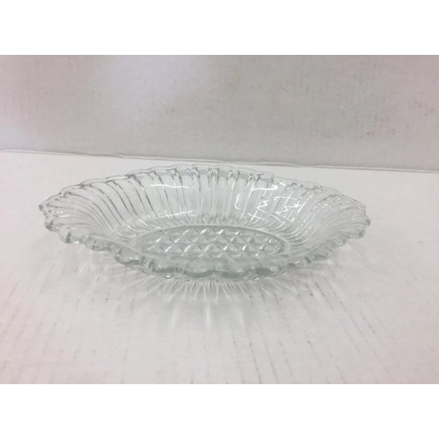 1940s Vintage Cut Glass Dish For Sale - Image 5 of 10