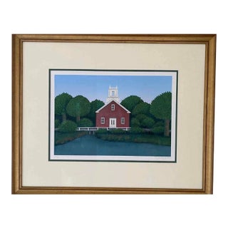 Theodore Jeremenko Serigraph "Harrisville" Signed Numbered For Sale
