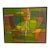 1980s Geometric Abstract Oil on Canvas by Lois Foley For Sale