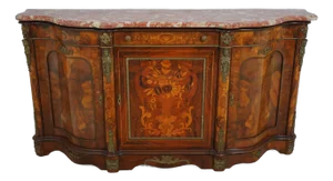 Italian Marble Top Stunning Sideboard Credenza