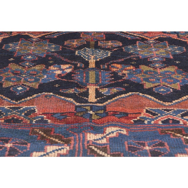 Early 20th Century Early 20th Century Antique Persian Shiraz Rug, 04'09 X 08'11 For Sale - Image 5 of 10