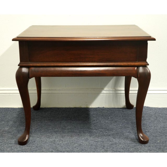 Cresent Furniture Solid Cherry Traditional Style 22" Accent End Table For Sale - Image 11 of 12