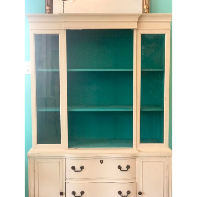 Ivory Painted China Cabinet Chairish