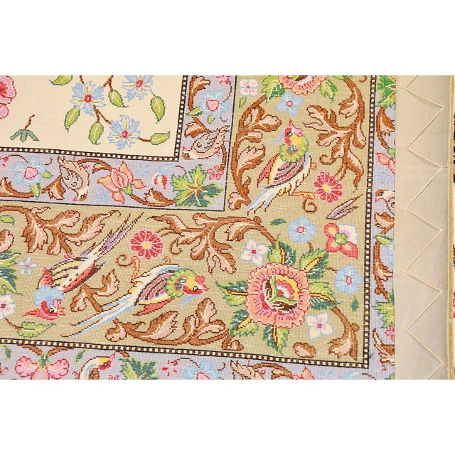 Gol O Bolbol Rug, 1940s For Sale - Image 11 of 15