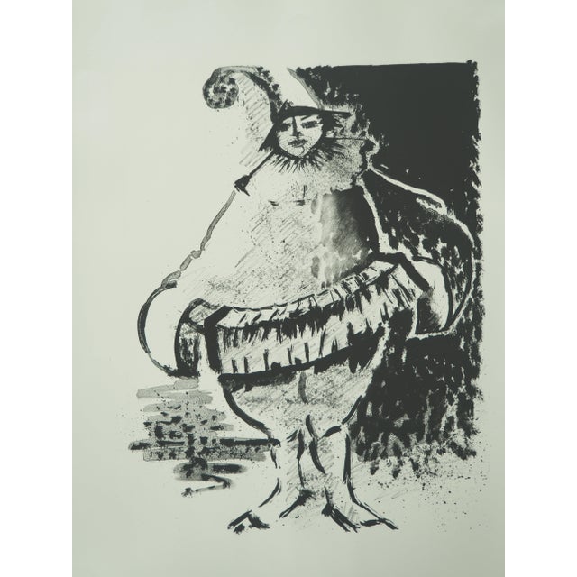 Modern Roger Crusat, La bouffonnerie sans couleur, Lithograph For Sale - Image 3 of 7