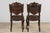 Antique French Louis XV Style Oak Dining Chairs W/ Brown Leather - Set of 8 For Sale - Image 17 of 18