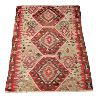 Kilim Rug in Cotton, Türkiye For Sale