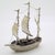 Silver Vintage Italian Handmade Genuine Silver Galleon Sailing Ship Large Figurine, Made in Tuscany in 1991 For Sale - Image 8 of 13