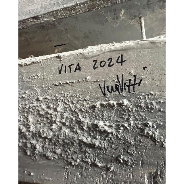 Blue Vera Vizzi, Miniature Boat at Sea, Mixed Media Wall Sculpture, 2024 For Sale - Image 8 of 9