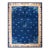 An Excellent Example of Chinese Culture in a Qing Style on Royal Blue Background Color and Beige Border For Sale