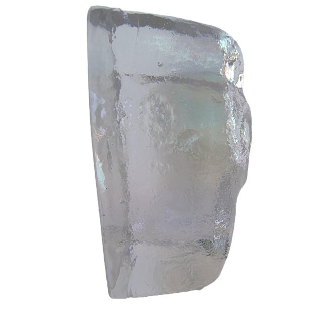 1960s Erik Höglund Scandinavian Modern Ice Man Leaded Glass Figure, Boda, Sweden 1960s. For Sale - Image 5 of 11