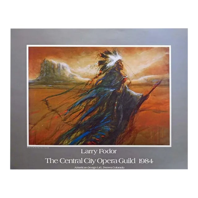 Larry Fodor "Messenger #1" Poster 1984 For Sale