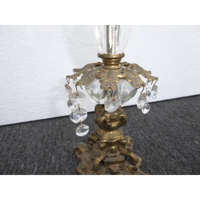 French Provincial Candalabras Candle Holders W/ Crystals a Pair Chairish