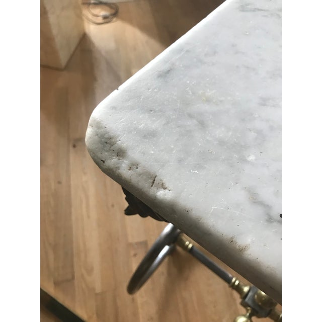 Vintage French Marble Pastry Bakery Table