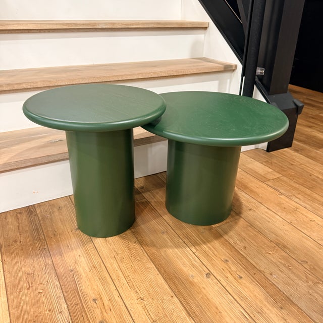 Contemporary Pair Monologue London Nesting Side Tables For Sale - Image 3 of 5