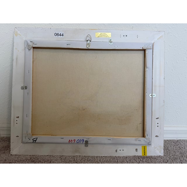 Original Oil Painting Sailing Boat Harbor Storm Seascape Nautical Art Framed For Sale - Image 9 of 9