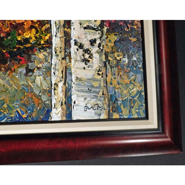 Maya Eventov "Foliage of Fall" Original Acrylic on Canvas, H.Signed Me012209-12 For Sale - Image 10 of 10