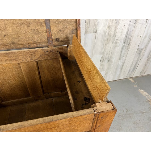 Brown French Blanket Chest Circa 1830 For Sale - Image 8 of 13