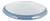 Scandinavian Round Bowl in Light Blue Glass, 1970s For Sale
