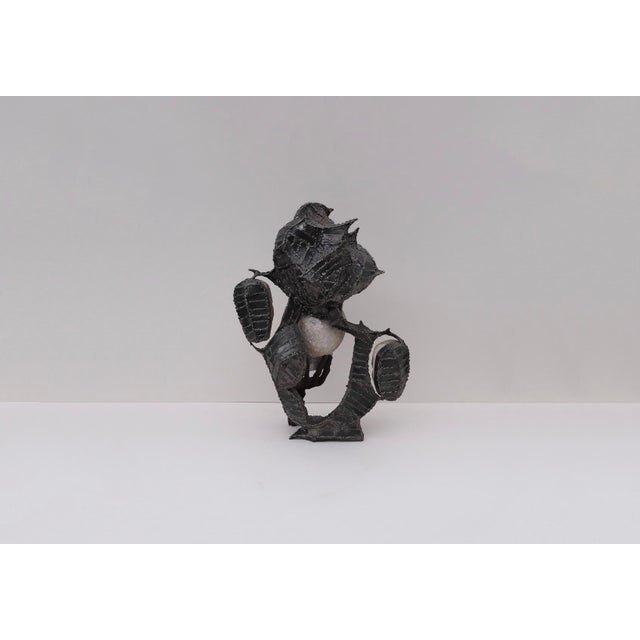Hugo Verheyen, Devastating Choice, 1980, Limestone and Metal, in Very Good conditions. Designed 1980 to 1989 I have...