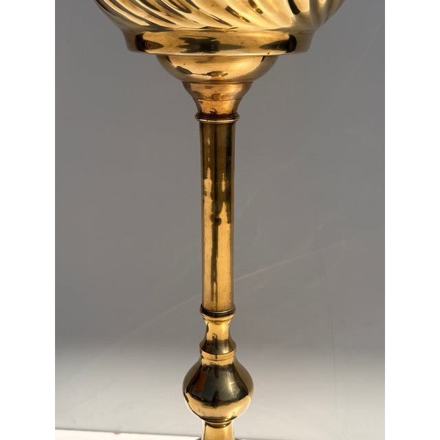 Brass 1970s Brass Standing Champagne Cooler / Planter For Sale - Image 8 of 11