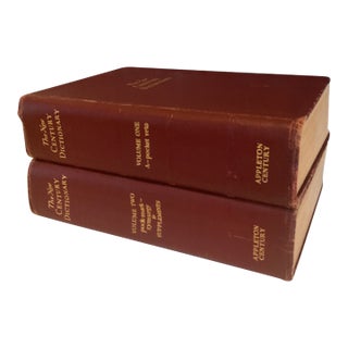 The New Century Dictionary, Published by Appleton Century in the Early 20th Century — A Two-Volume Set For Sale
