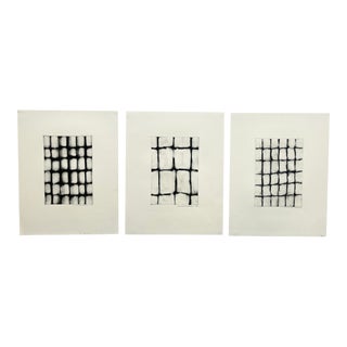 Late 20th Century Abstract Monotypes by Russell Christoffersen - Set of 3 For Sale